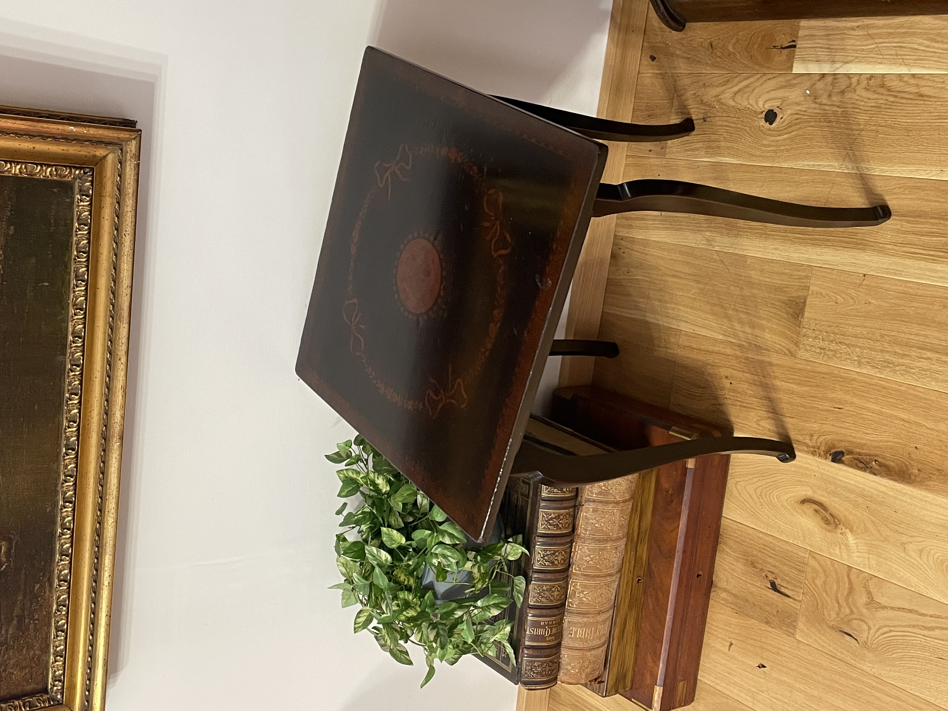 Coffee table with central inlay