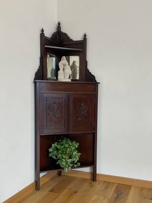 Corner cabinet with original mirror thumbnail 2