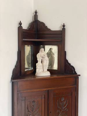 Corner cabinet with original mirror thumbnail 4