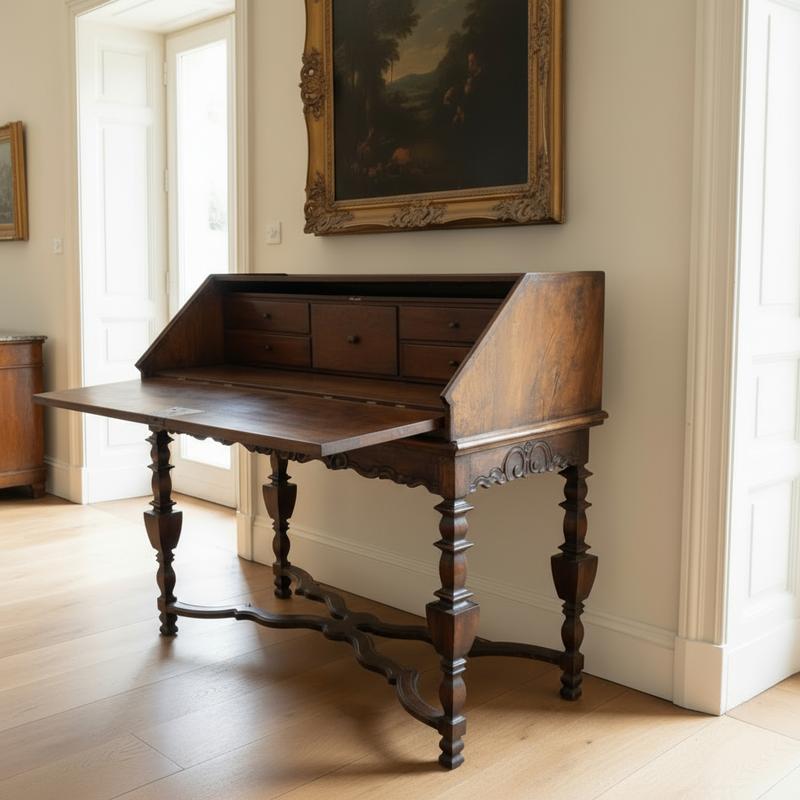 Italian walnut bureau – 17th cent.
