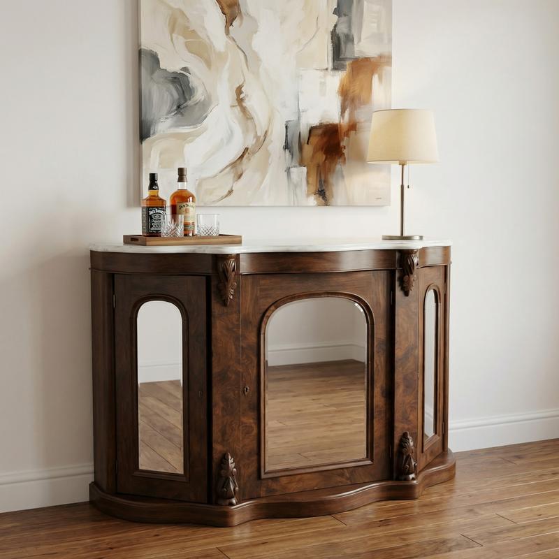 Sideboard with marble top