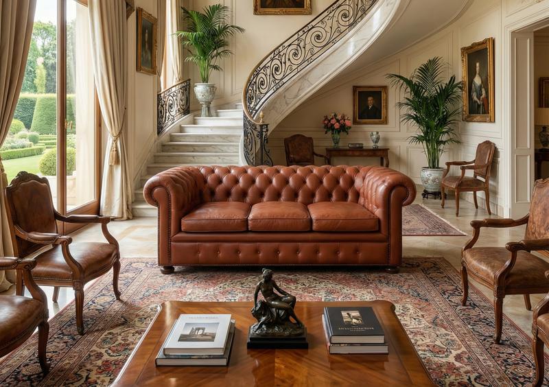 Chesterfield sofà - L 202 cm