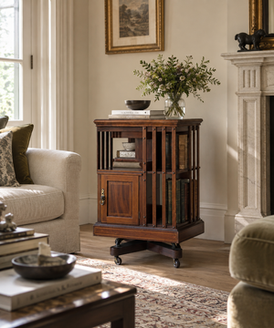 Revolving Bookcase With Drawers thumbnail 1