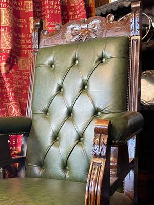 Leather armchairs (pair) thumbnail 4