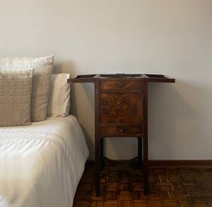 Bedside cabinet with retractable mirror thumbnail 3