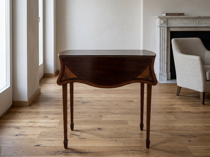 Coffee table with wings