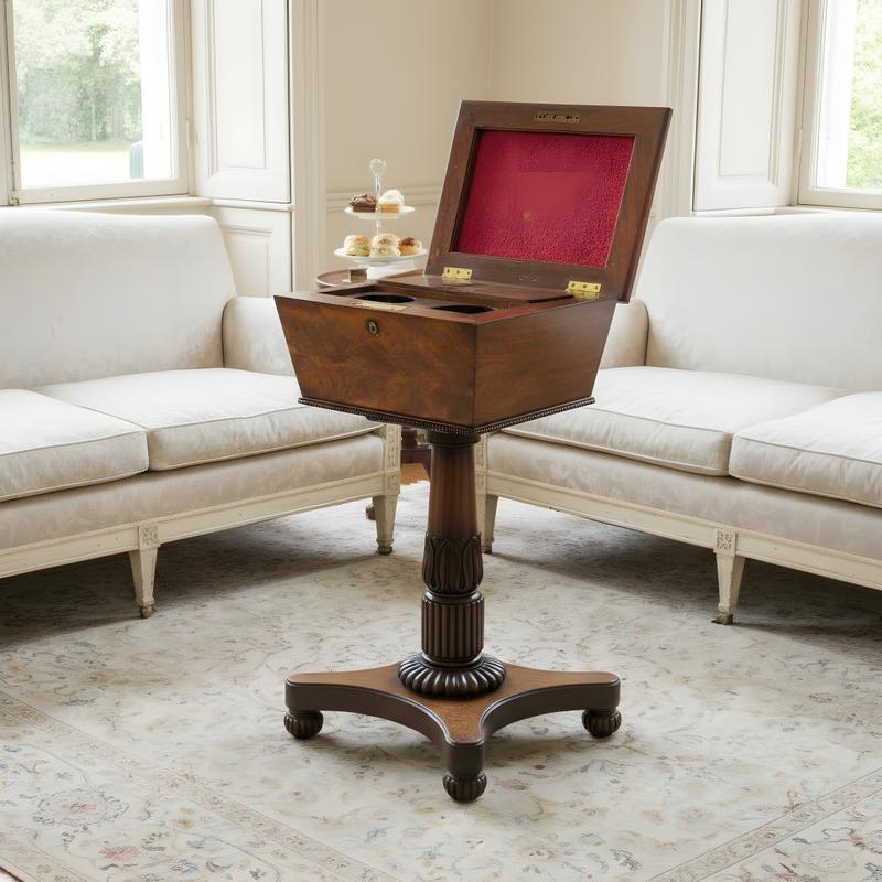 Tea Poy - Tea Cabinet 1830 c.