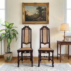 Two thrones in Vienna straw - 1840 c. thumbnail 1