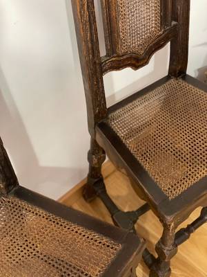 Two thrones in Vienna straw - 1840 c. thumbnail 5