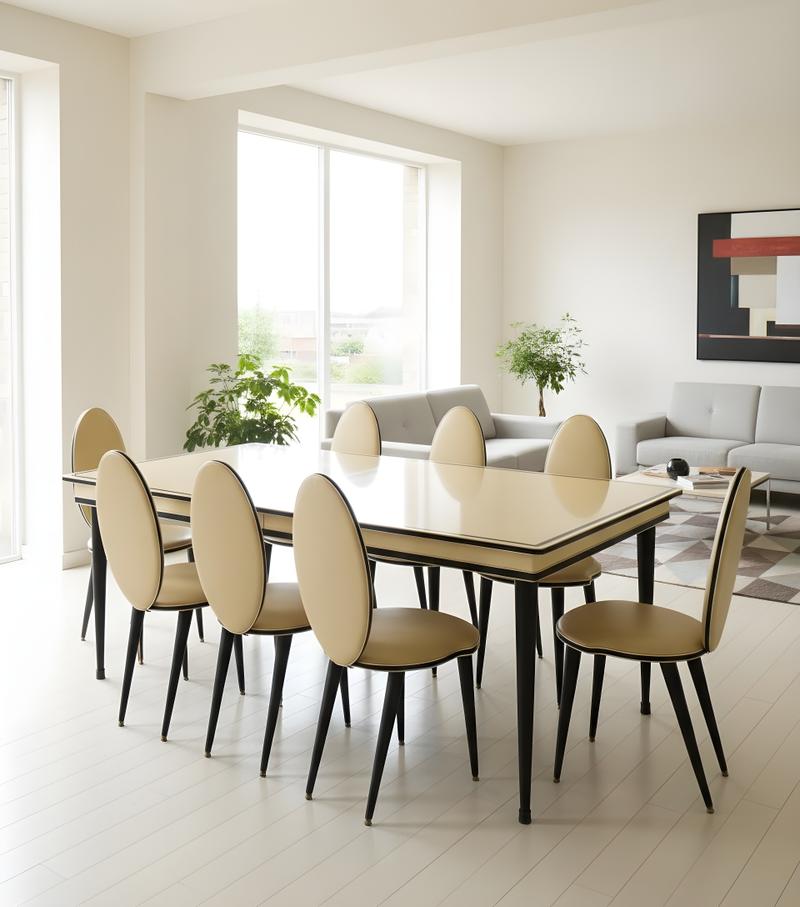 Dining Set - signed "U. Mascagni"